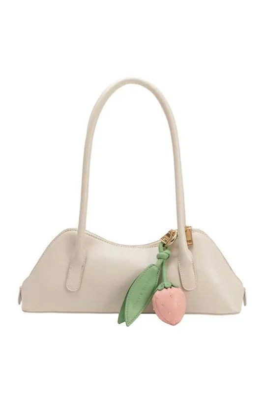 Melie Bianco Dakota Ivory Recycled Vegan Shoulder Bag