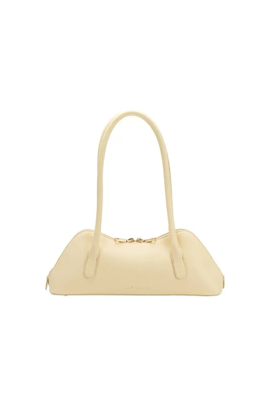 Melie Bianco Dakota Yellow Recycled Vegan Shoulder Bag