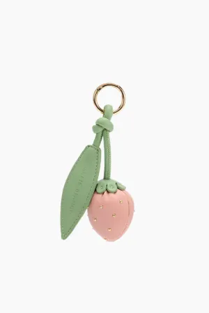 Melie Bianco Pink Strawberry Bag Charm