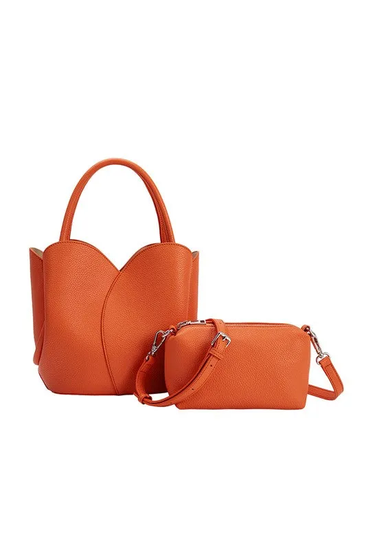 Melie Bianco Tulip Top-Handle Crossbody Tote