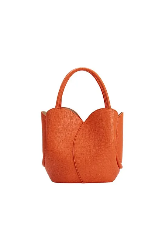 Melie Bianco Tulip Top-Handle Crossbody Tote