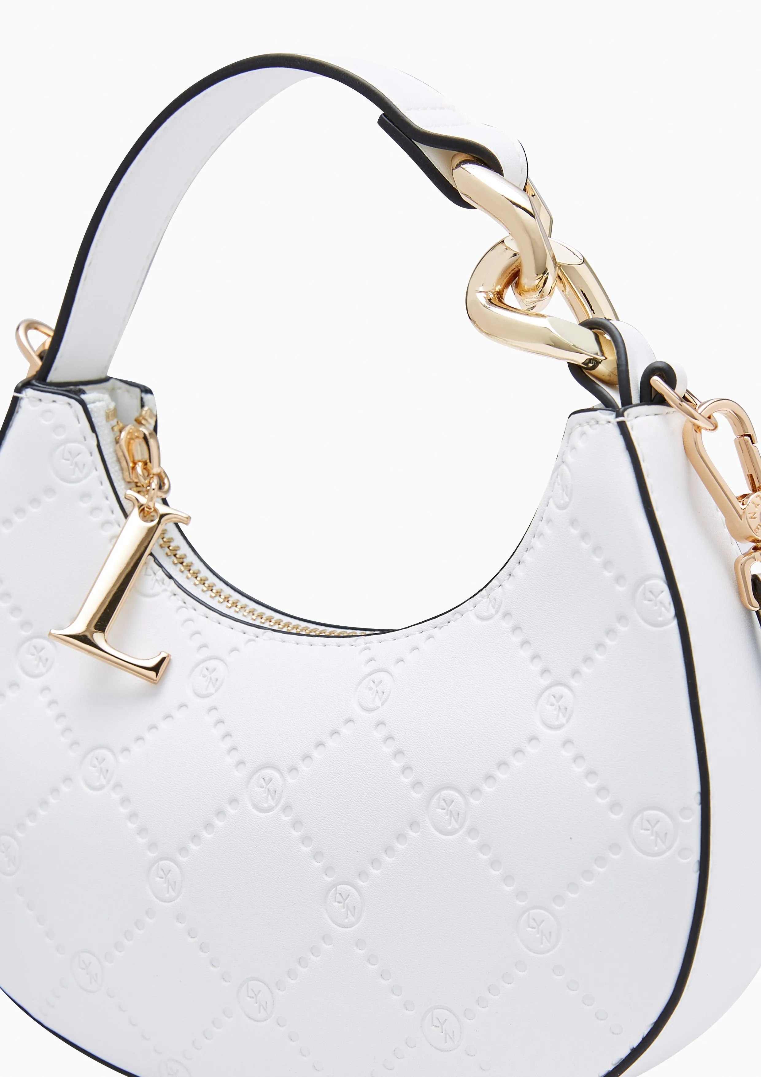 Minky Top Handle Bag White