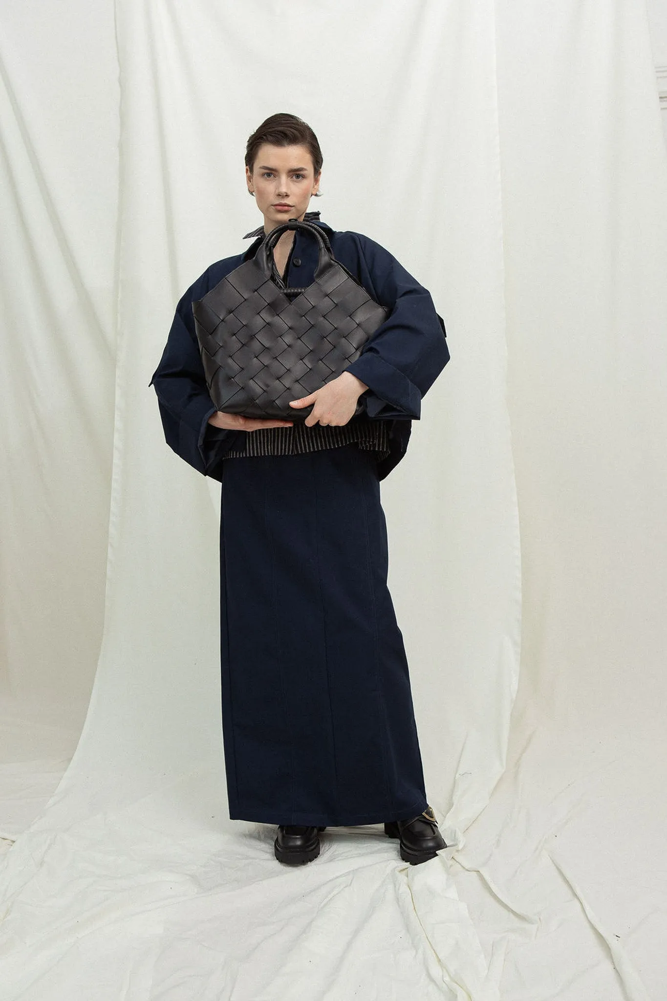MISU L Kombu Green Mix Shoulder bag