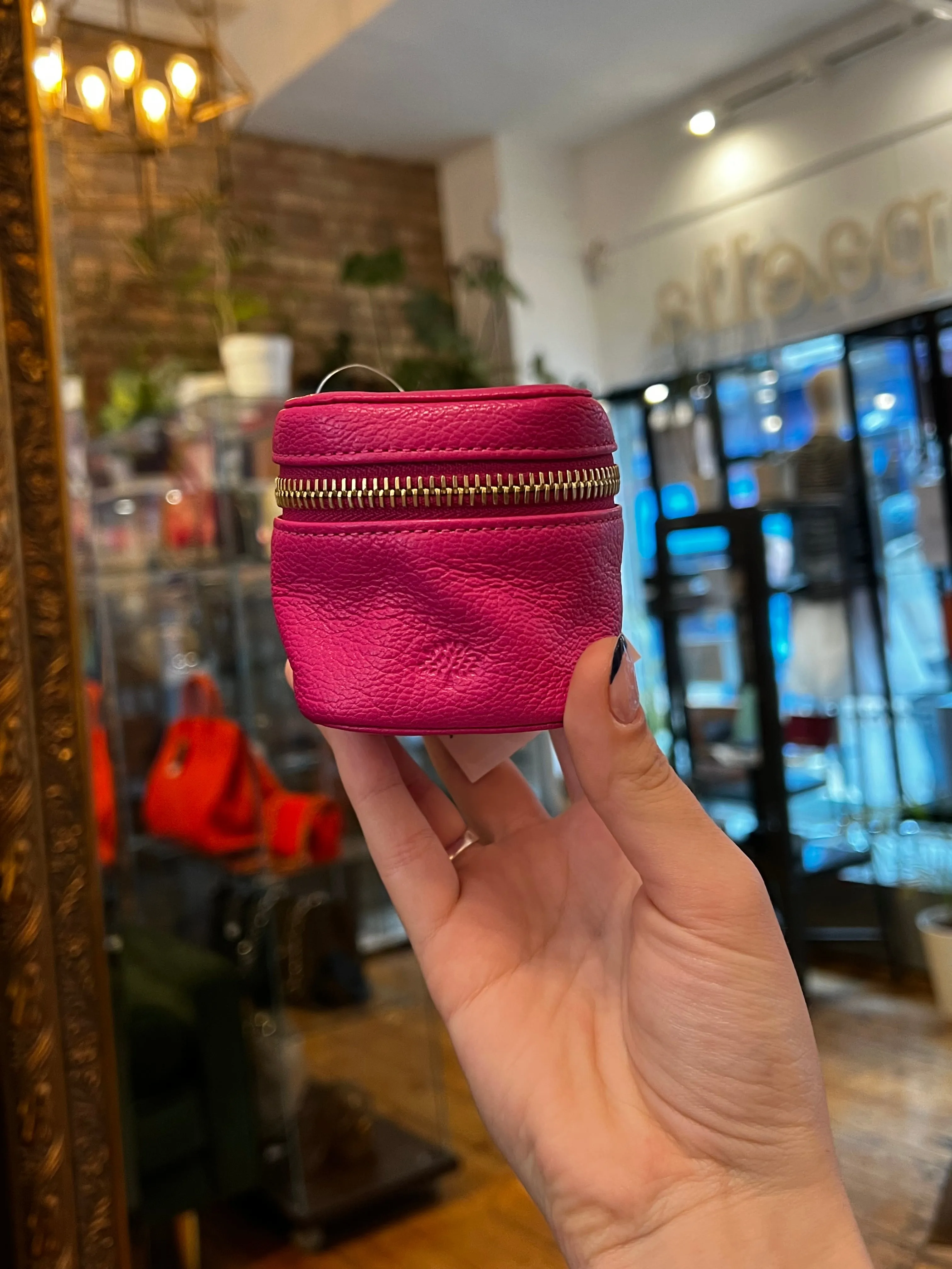 Mulberry Pink Makeup Bag