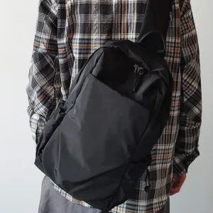 Nylon Black Large Sling Bag For Men Sling Bag For Big Men Mens Large Sling Bag
