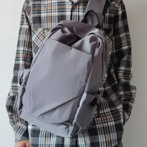 Nylon Gray Large Sling Bag For Men Sling Bag For Big Men Mens Large Sling Bag
