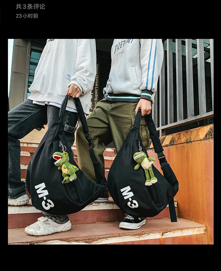 Nylon Large Sling Bag For Men Black Big Sling Bag For Big Men Large Womens Sling Bag