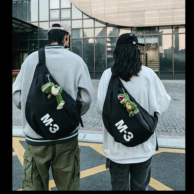 Nylon Large Sling Bag For Men Black Big Sling Bag For Big Men Large Womens Sling Bag
