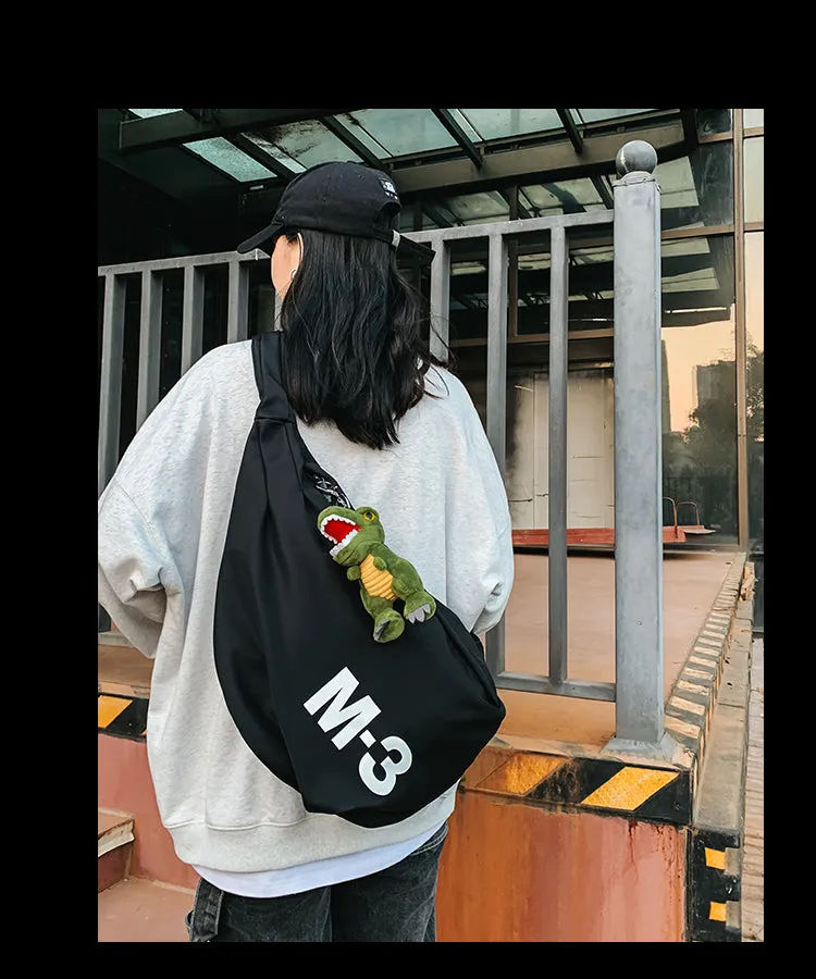 Nylon Large Sling Bag For Men Black Big Sling Bag For Big Men Large Womens Sling Bag