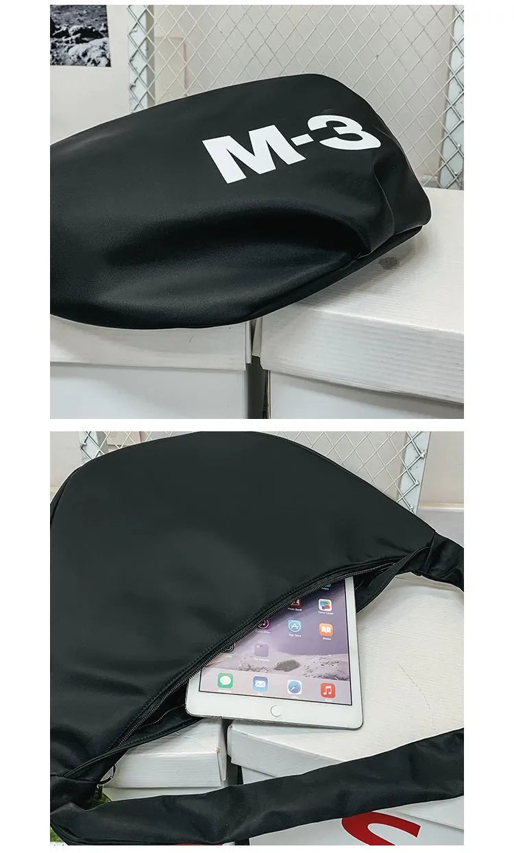 Nylon Large Sling Bag For Men Black Big Sling Bag For Big Men Large Womens Sling Bag