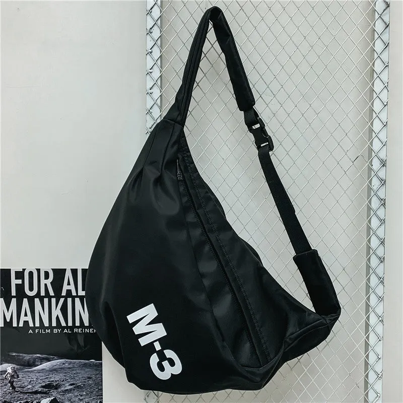Nylon Large Sling Bag For Men Black Big Sling Bag For Big Men Large Womens Sling Bag
