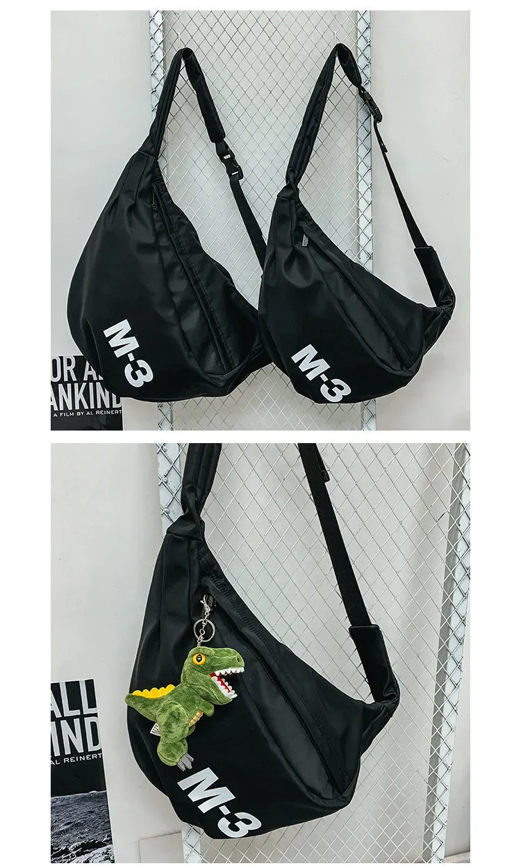 Nylon Large Sling Bag For Men Black Big Sling Bag For Big Men Large Womens Sling Bag