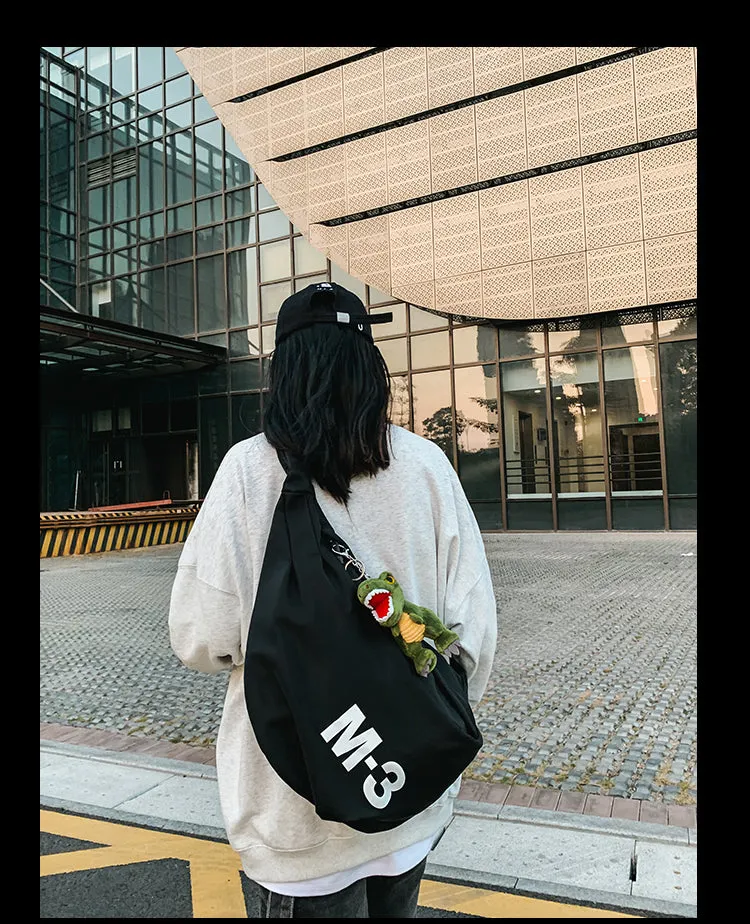 Nylon Large Sling Bag For Men Black Big Sling Bag For Big Men Large Womens Sling Bag