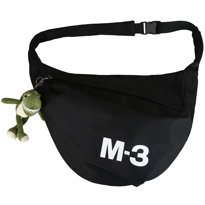 Nylon Large Sling Bag For Men Black Big Sling Bag For Big Men Large Womens Sling Bag