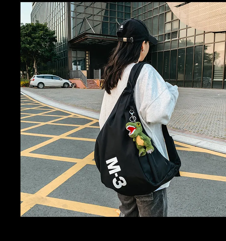 Nylon Large Sling Bag For Men Black Big Sling Bag For Big Men Large Womens Sling Bag