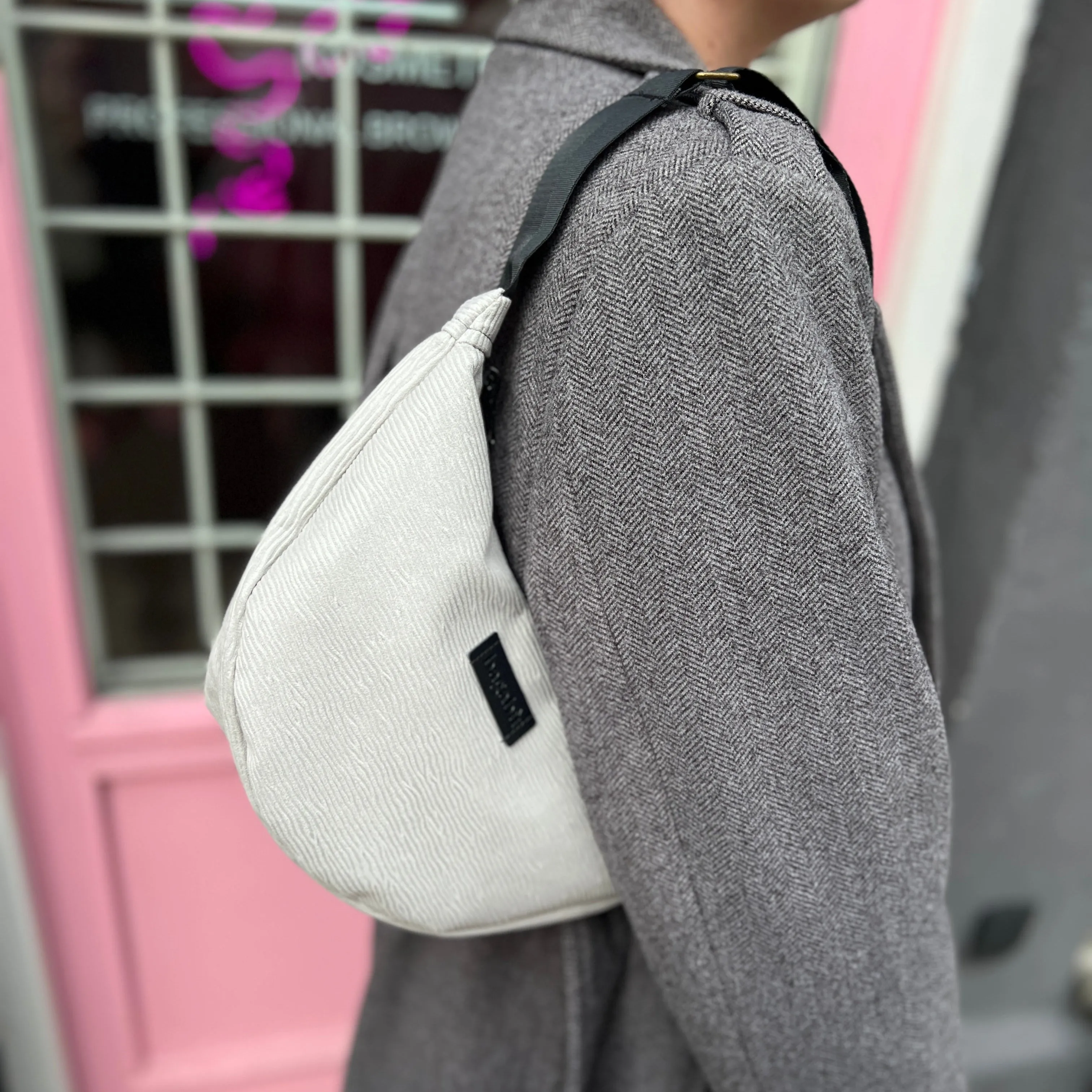 Off White Banana Bag