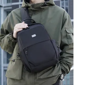 Oxford Fabric Big Sling Bag For Men Large Sling Bag For Men Black Large Mens Sling Bag
