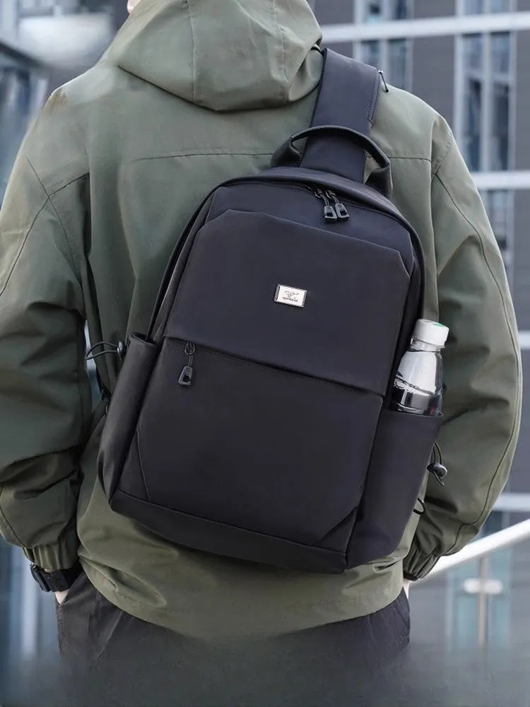 Oxford Fabric Large Sling Bag For Men Big Sling Bag For Men Black Large Sling Bags