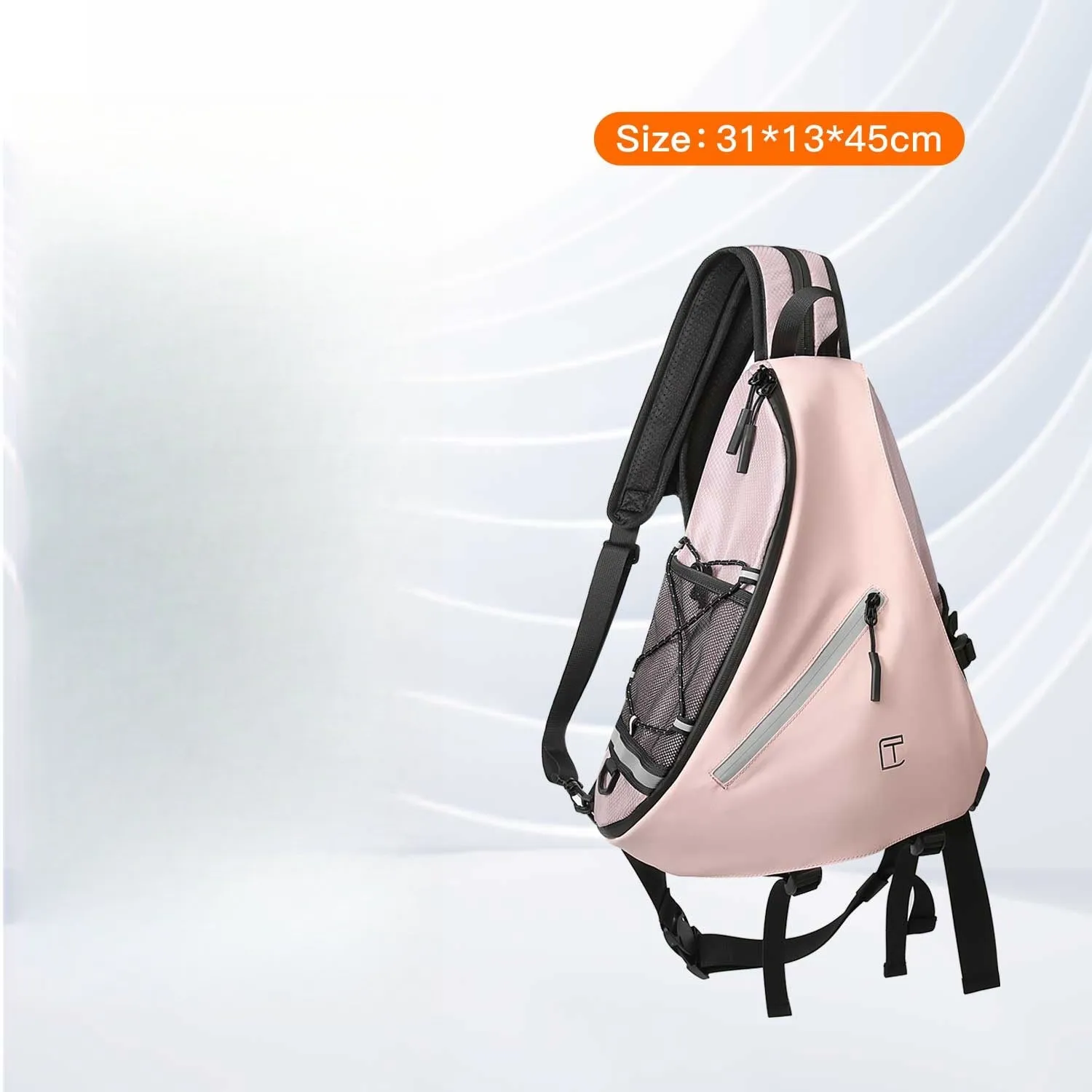 Oxford Fabric Large Sling Bag For Men Waterproof Hiking Sling Bag For Big Men