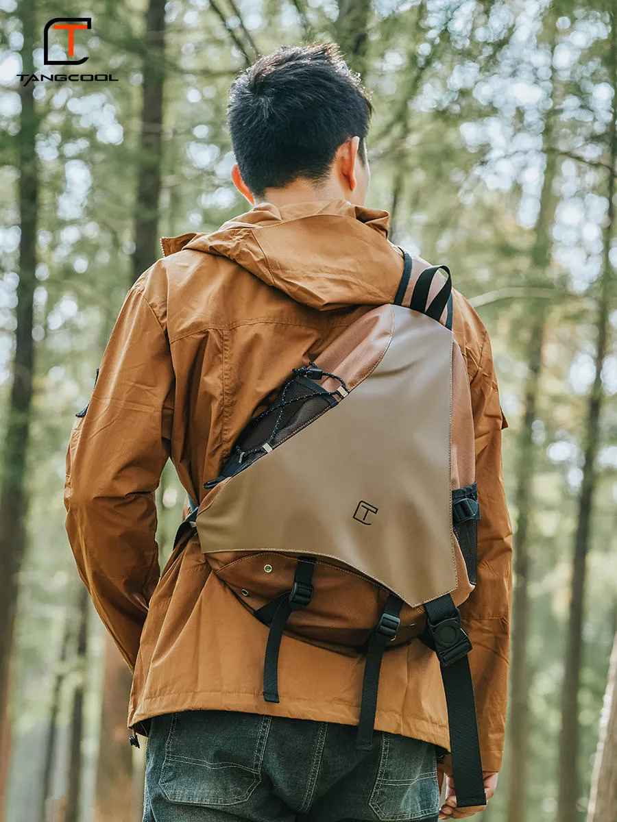 Oxford Fabric Large Sling Bag For Men Waterproof Hiking Sling Bag For Big Men