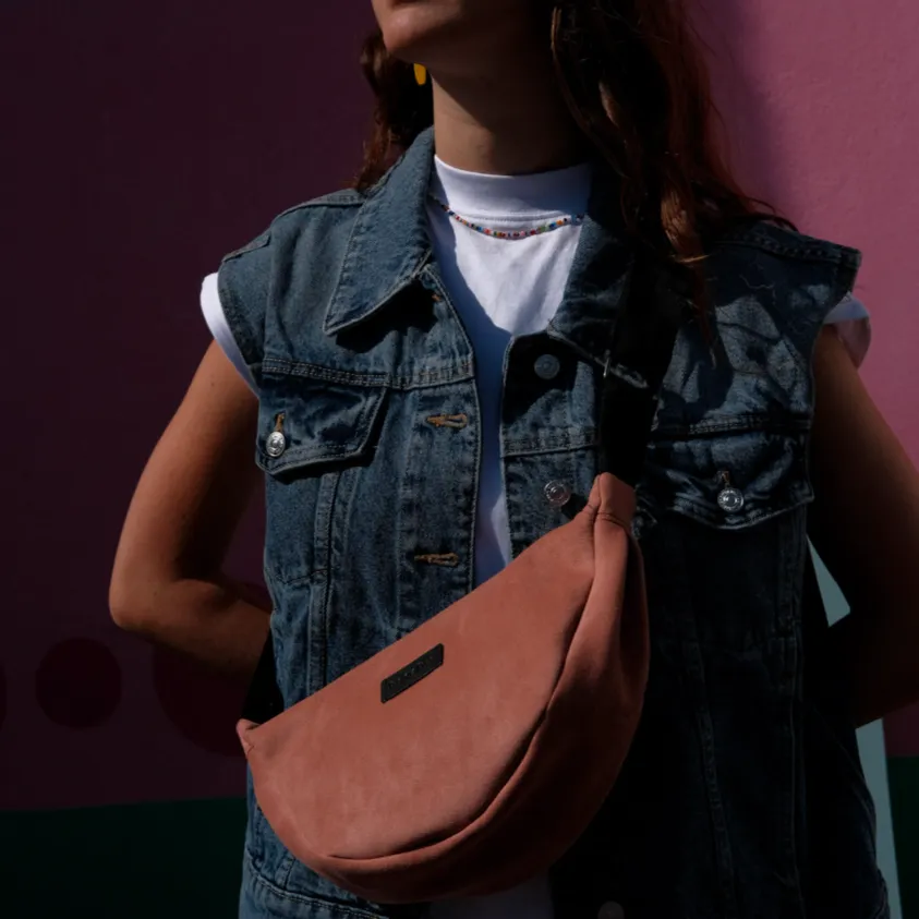 Peach Red Banana Bag