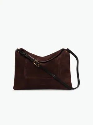 Penelope Slouch Bag - Acai Suede