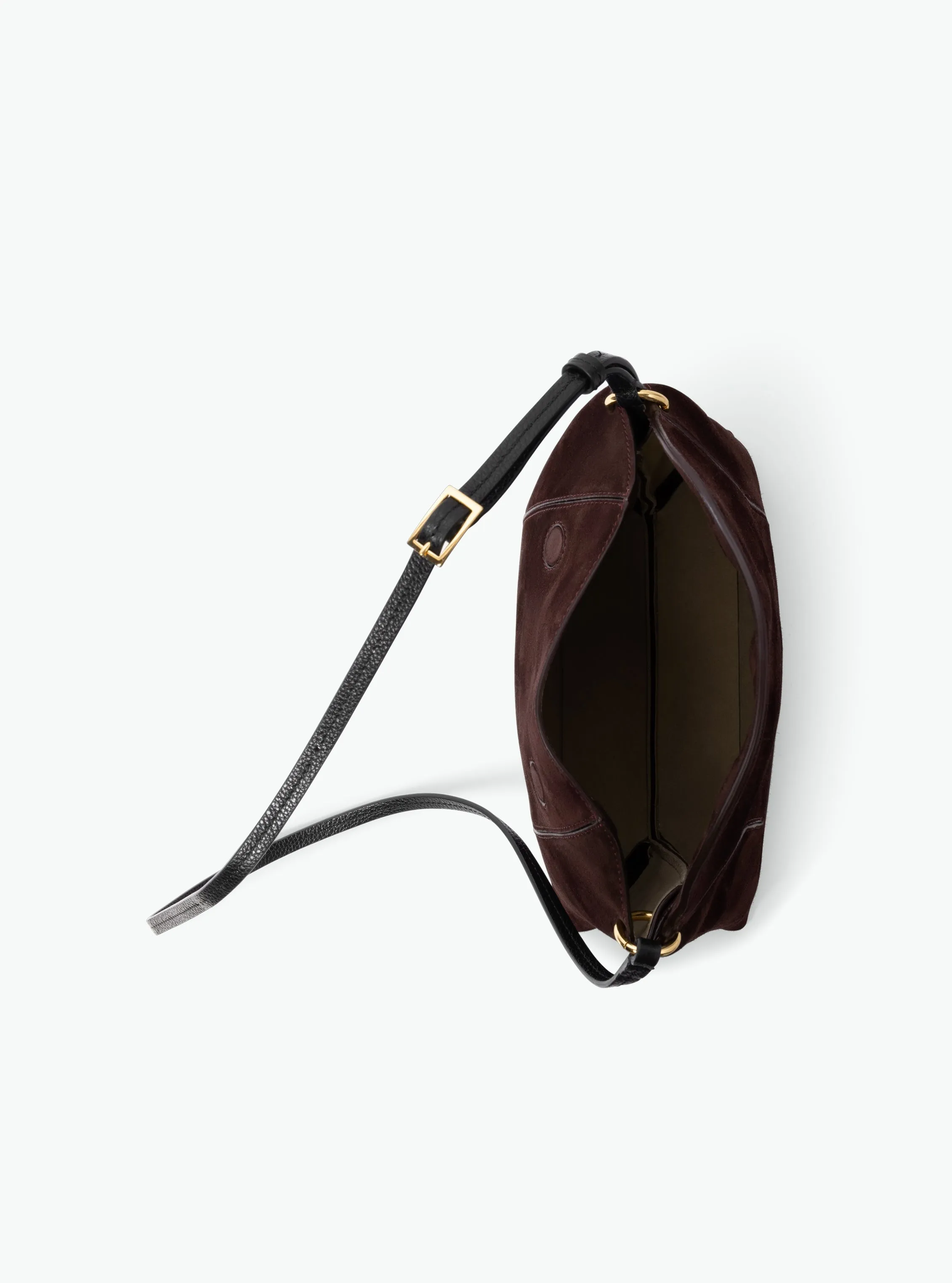 Penelope Slouch Bag - Acai Suede