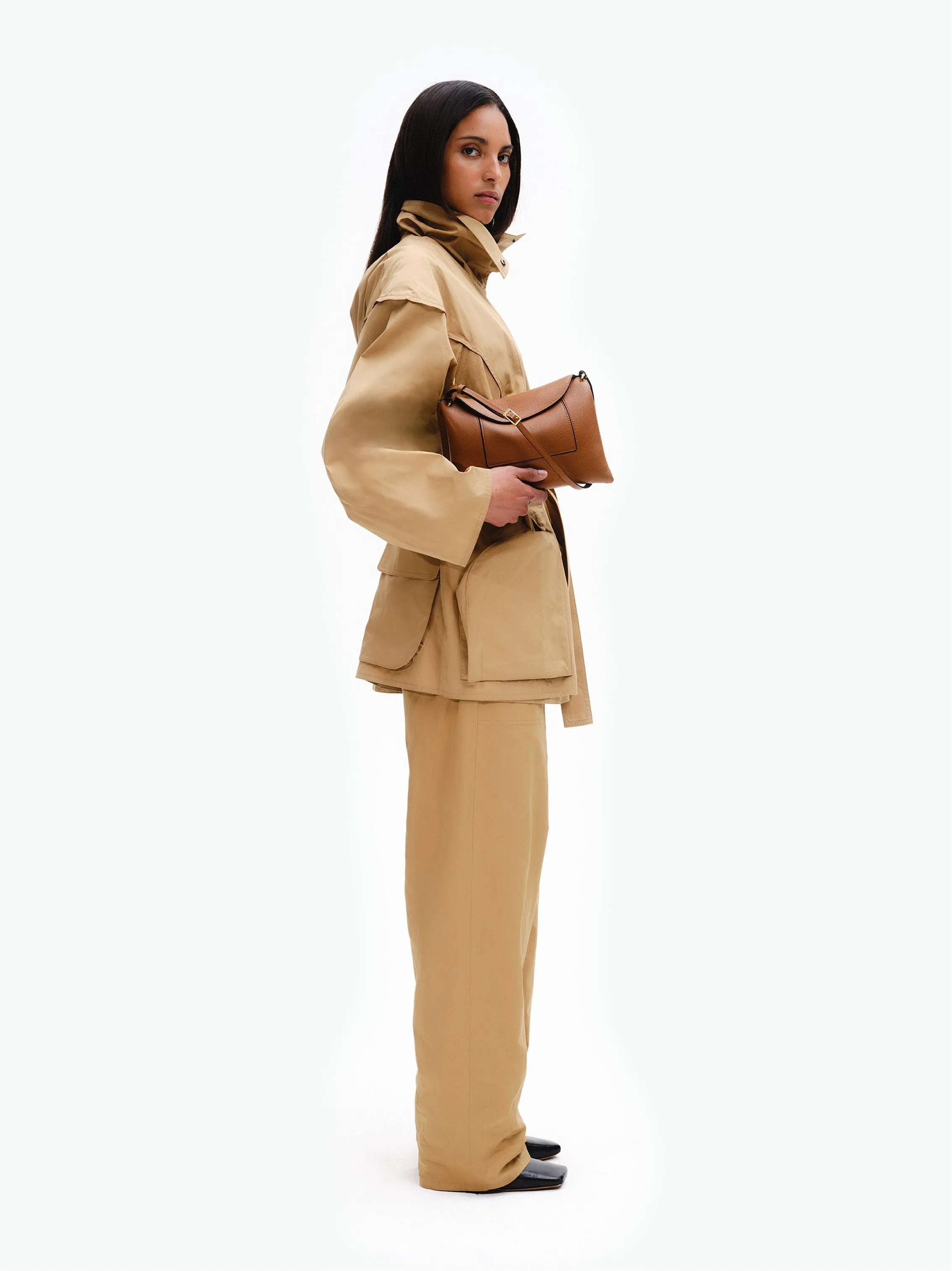 Penelope Slouch Bag - Tan Crust
