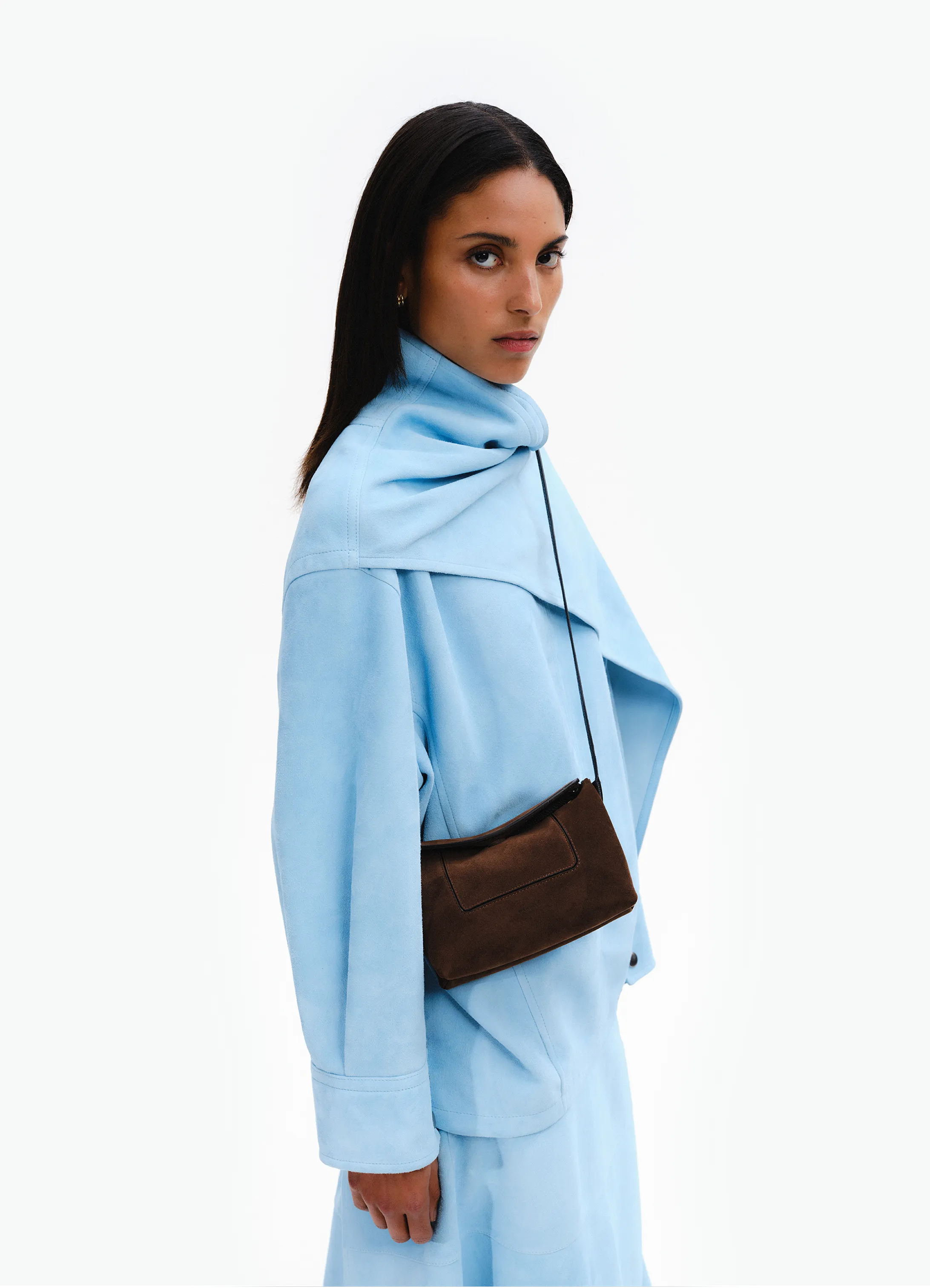 Penelope Slouch Mini - Palissander Suede