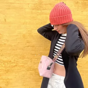 Pink Alcantara Bag