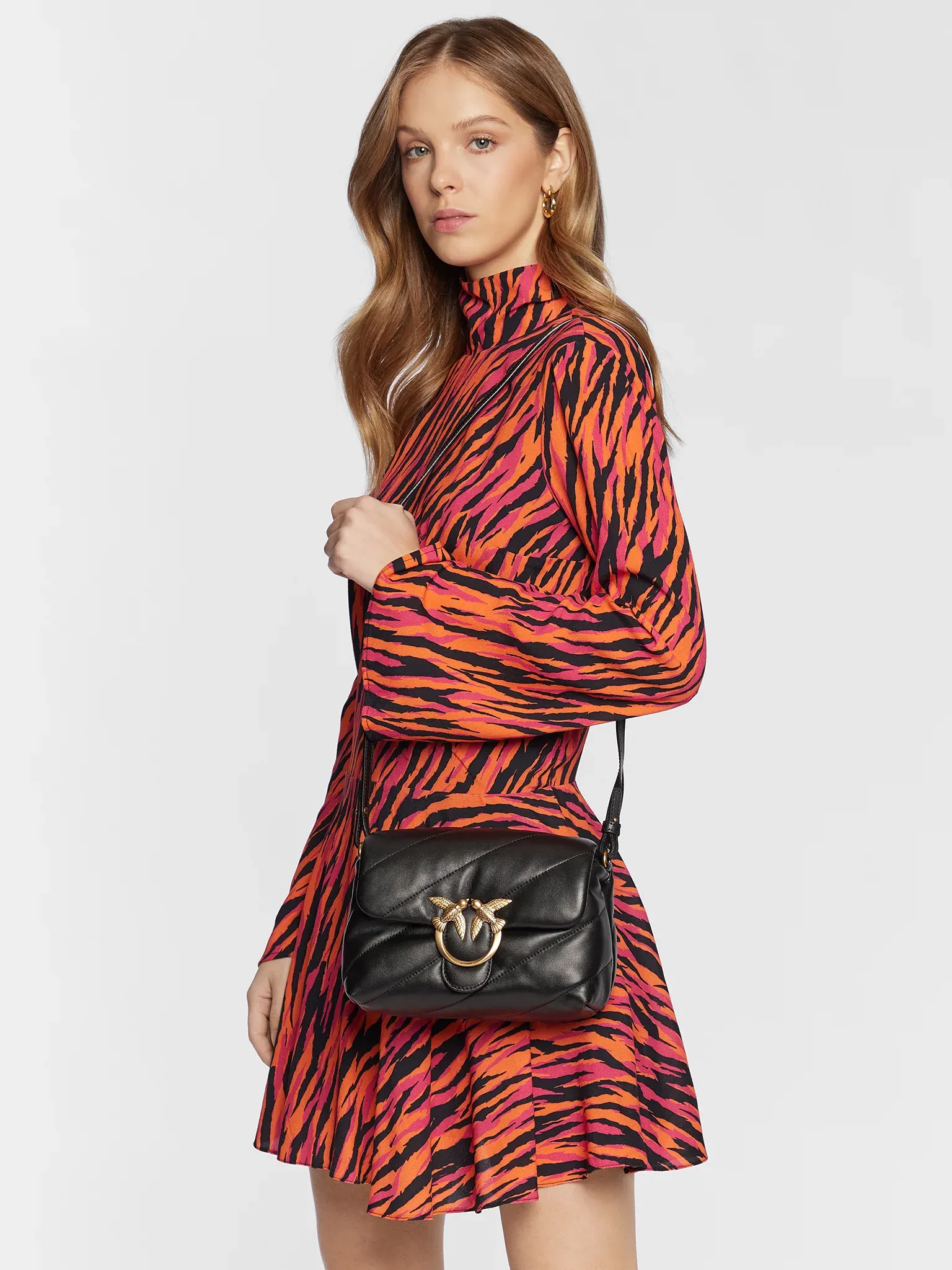 P.I.N.K.O Love Mini Puff Maxy Quilt Crossbody Bag