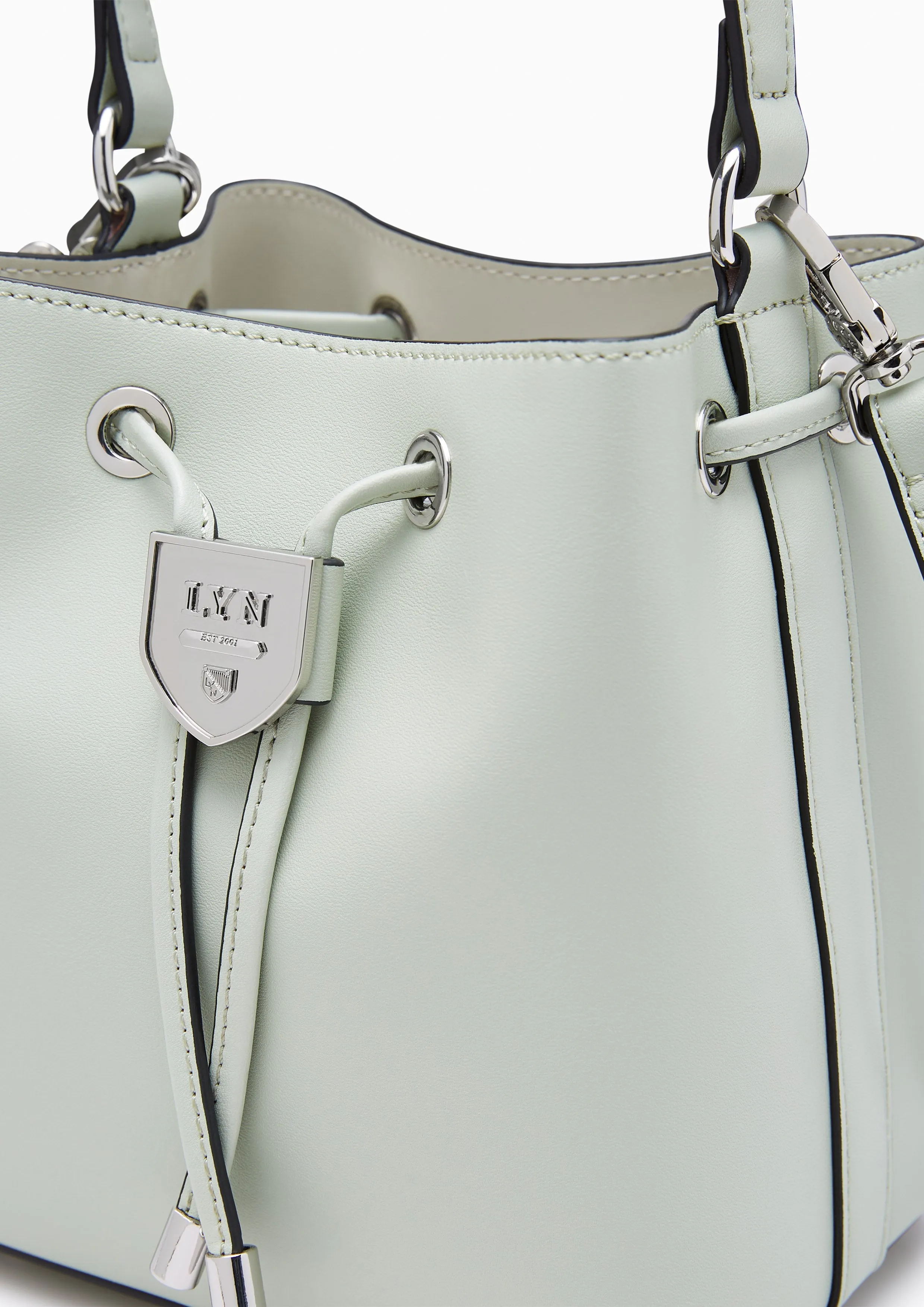 Re-Edit Marble Mini Bucket Bag Light Green