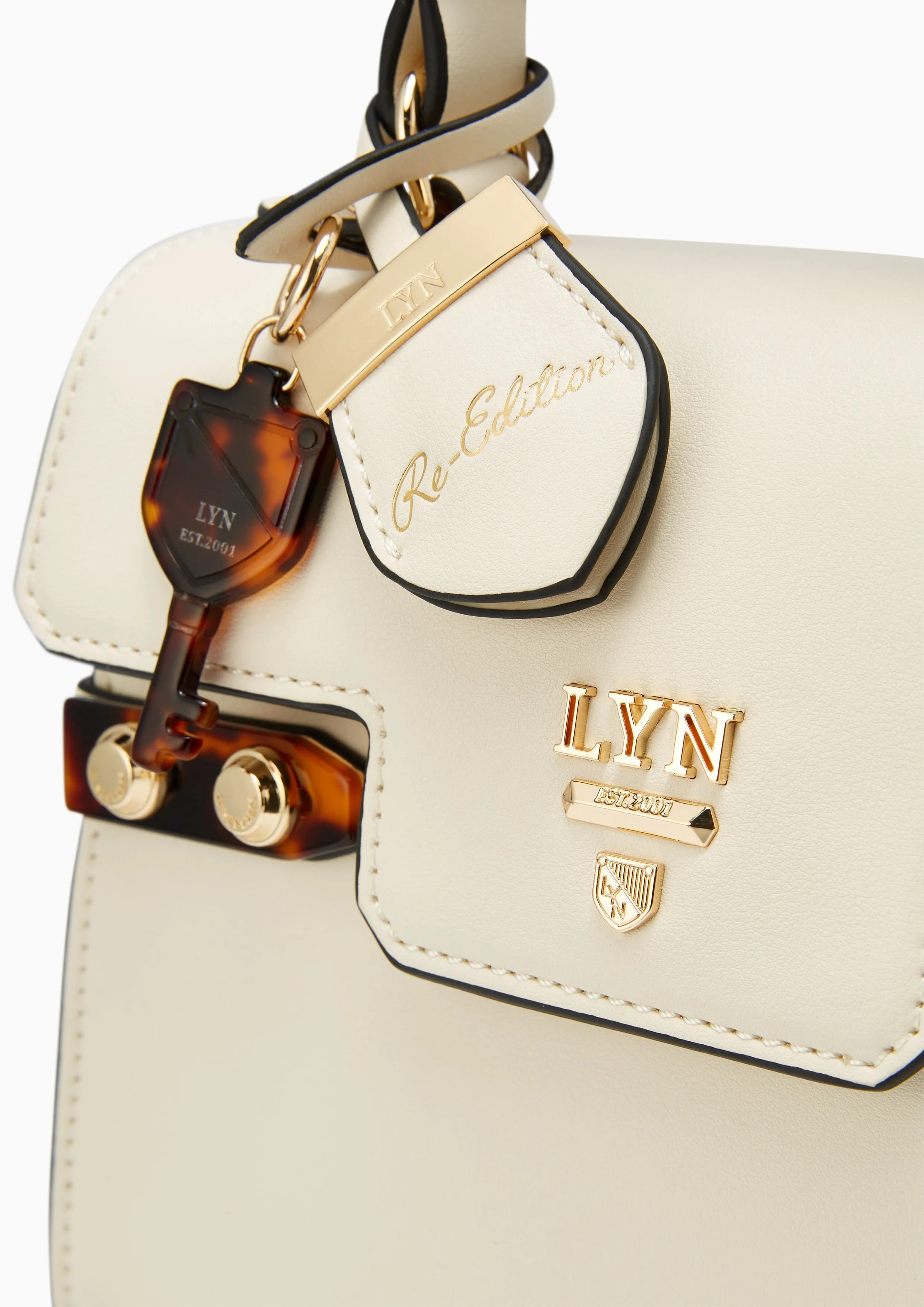 Re-Edit Marble S Handbag Ivory