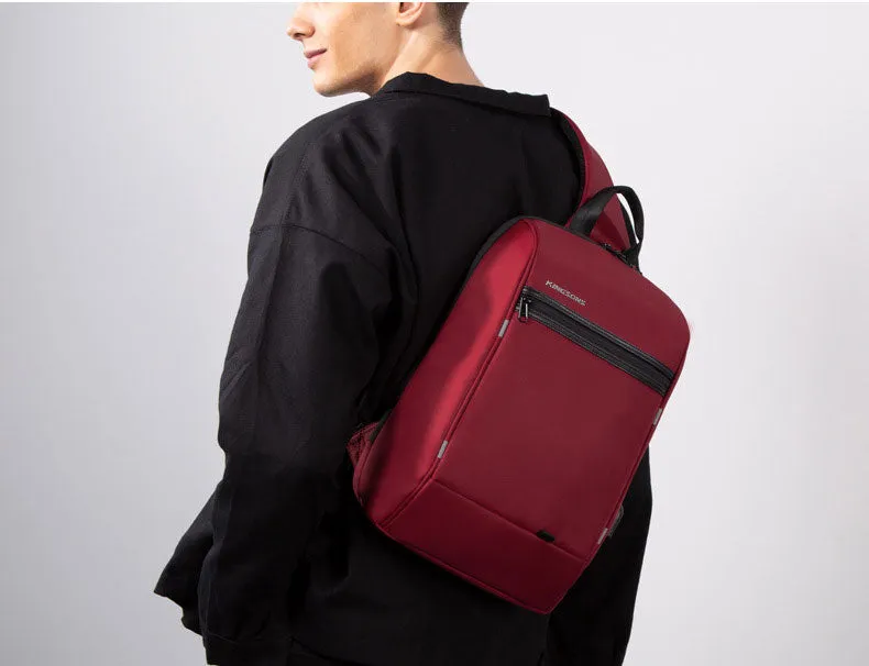 Red Waterproof Large Sling Bag For Men Oxford Fabric Business Sling Bag For Big Men