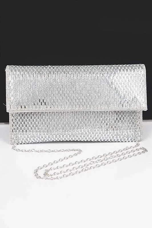 Rhinestone Iconic Envelope Clutch