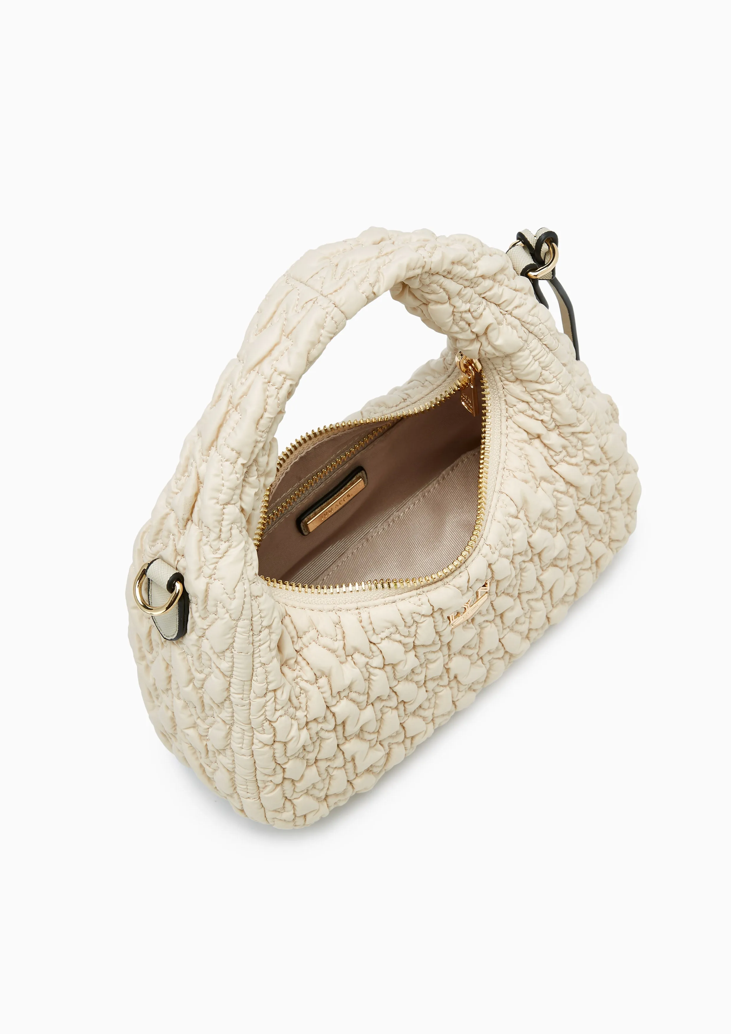 Roslyn Quilted Handbag Beige