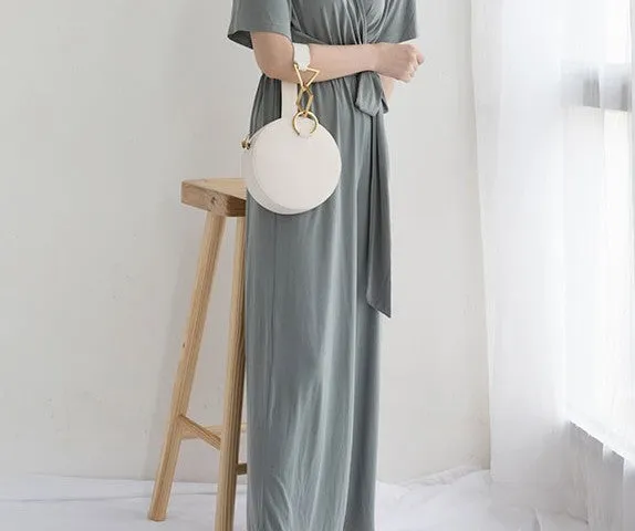 Round Leather Womens Stylish Circle Handbag Round Purse for Women