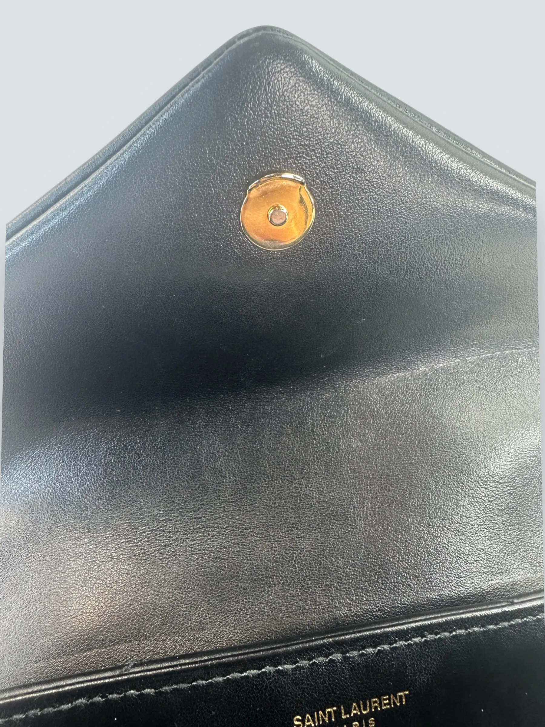 Saint Laurent Black Quilted Leather Toy Lou Lou Crossbody