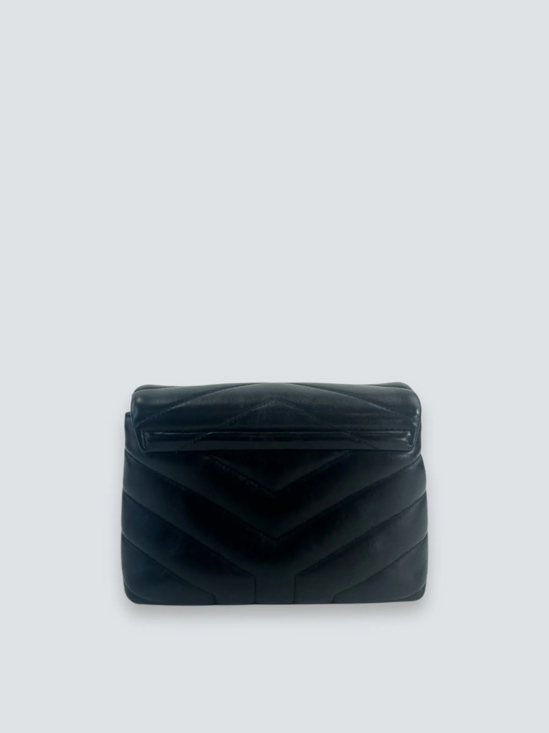 Saint Laurent Black Quilted Leather Toy Lou Lou Crossbody