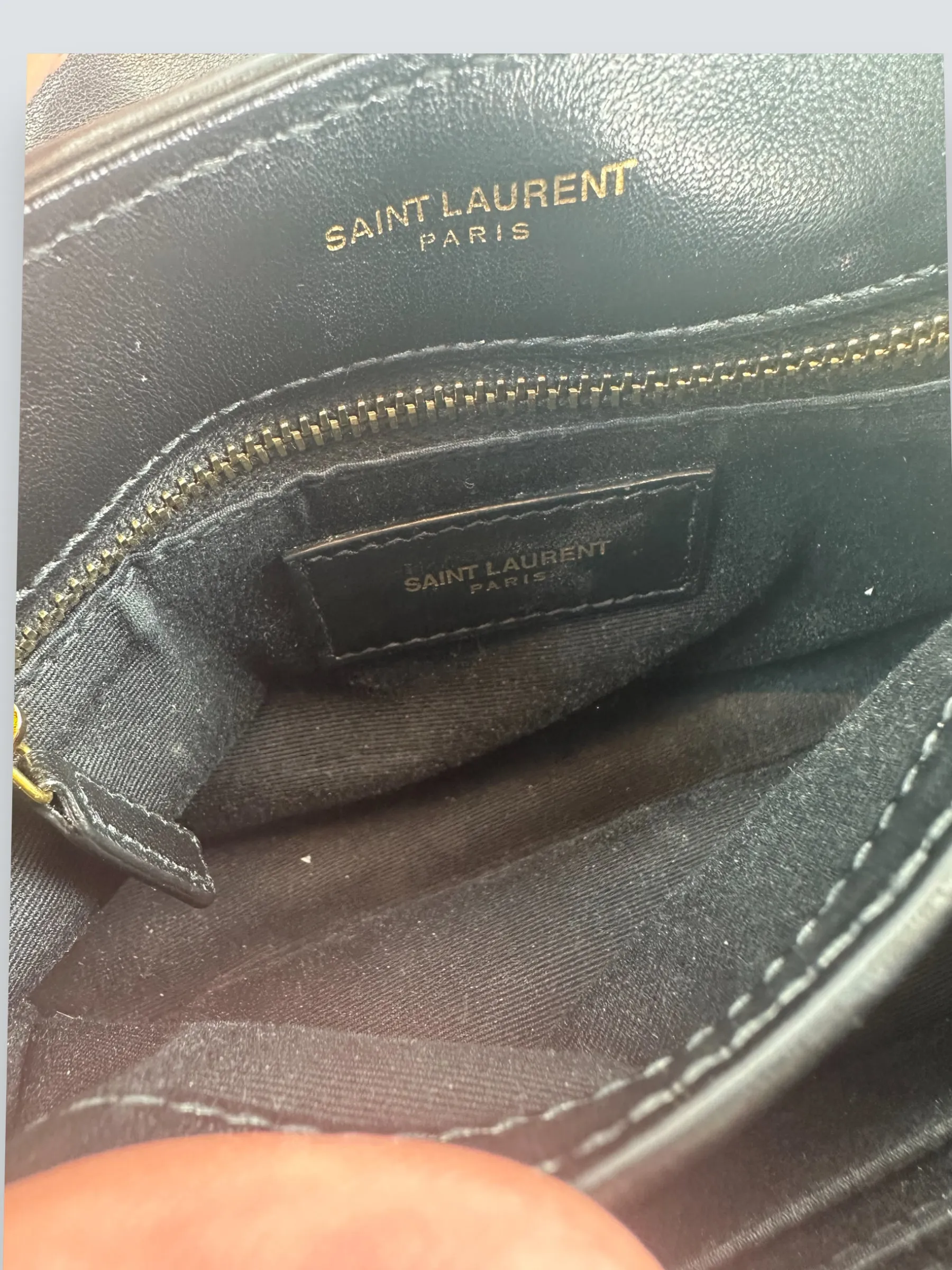 Saint Laurent Black Quilted Leather Toy Lou Lou Crossbody