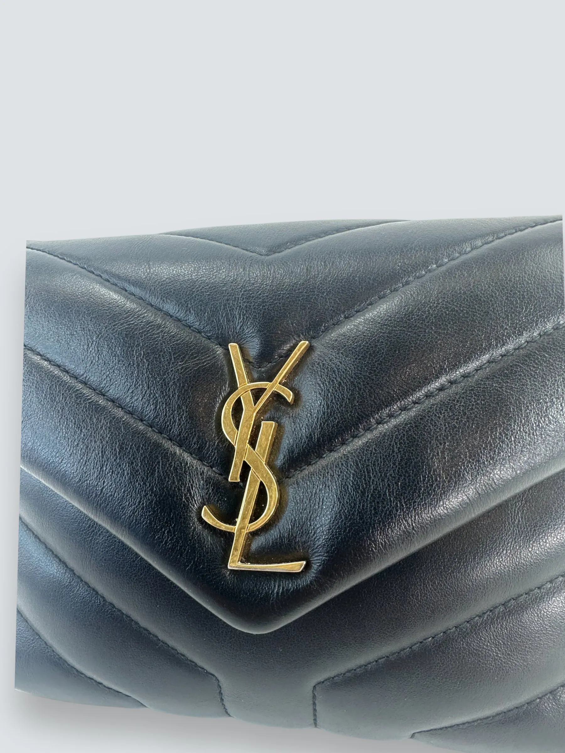 Saint Laurent Black Quilted Leather Toy Lou Lou Crossbody