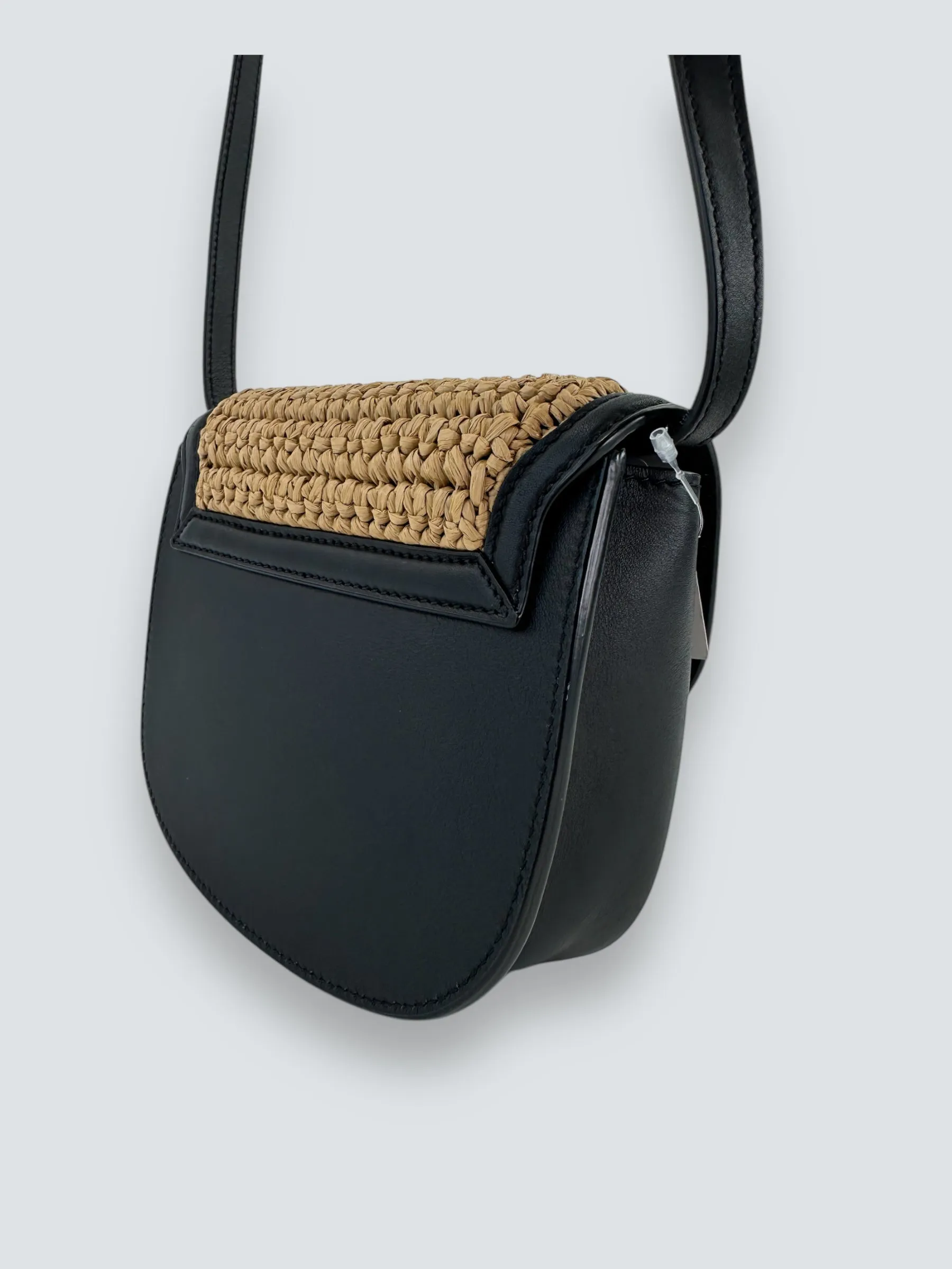 Saint Laurent Woven Raffia Kaia Satchel