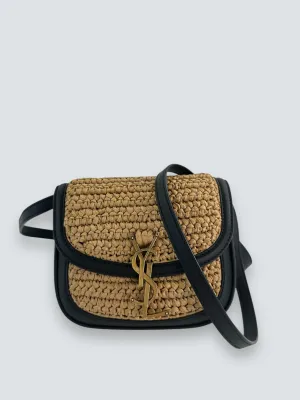 Saint Laurent Woven Raffia Kaia Satchel