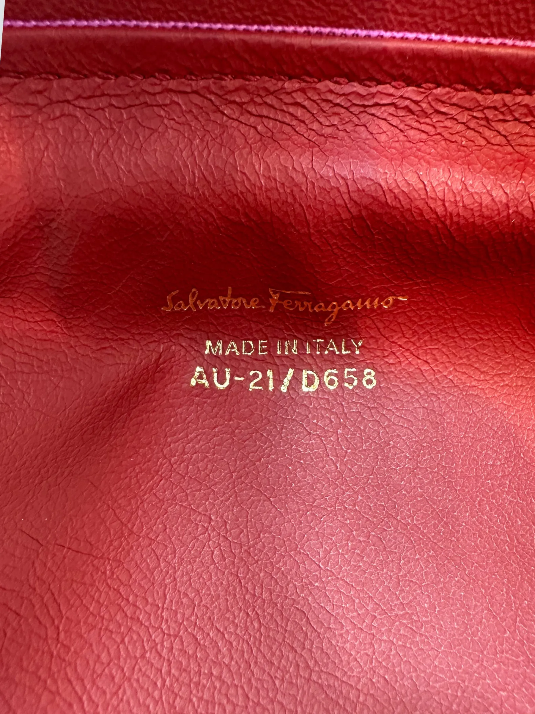 Salvatore Ferragamo Pink Leather Gancini Tote