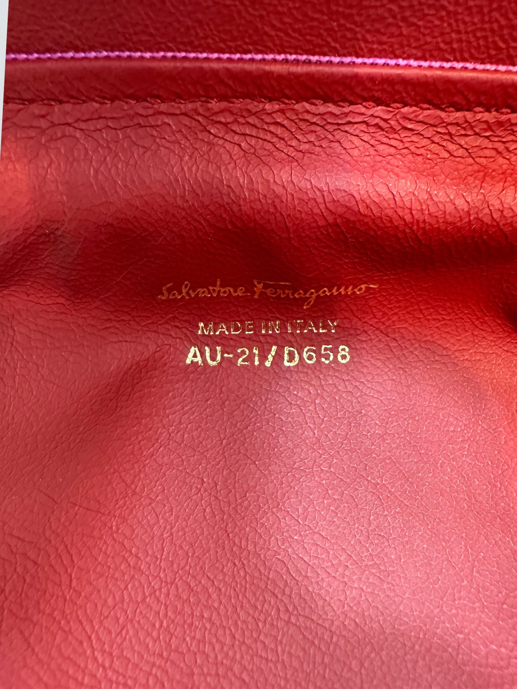 Salvatore Ferragamo Pink Leather Gancini Tote
