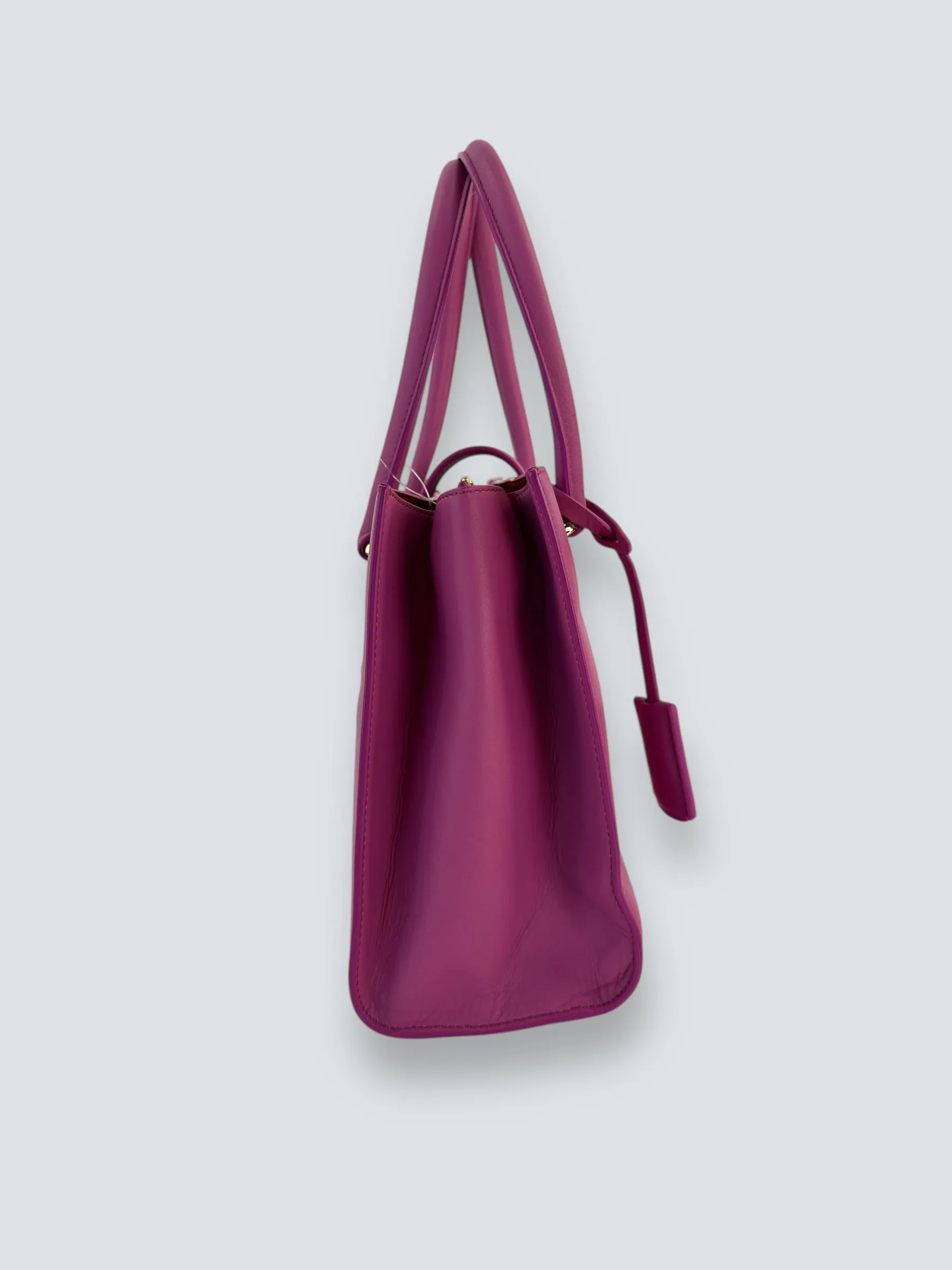 Salvatore Ferragamo Pink Leather Gancini Tote