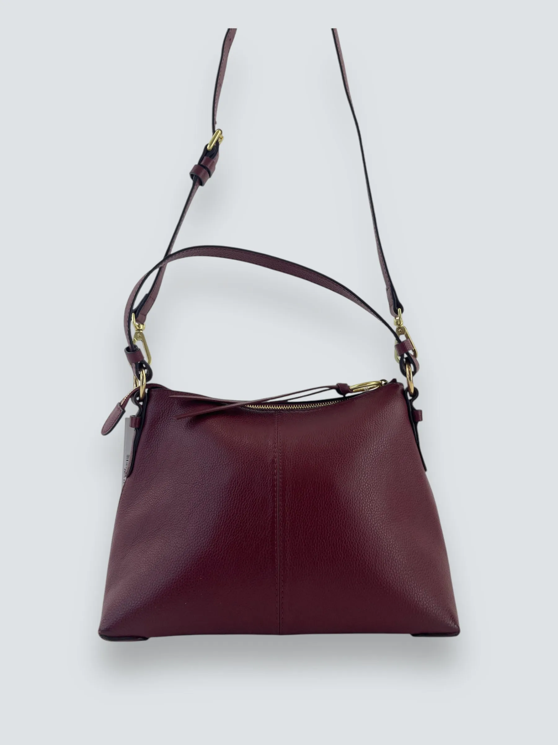 See By Chloe Burgundy Suede & Leather Joan Shoulder Bag