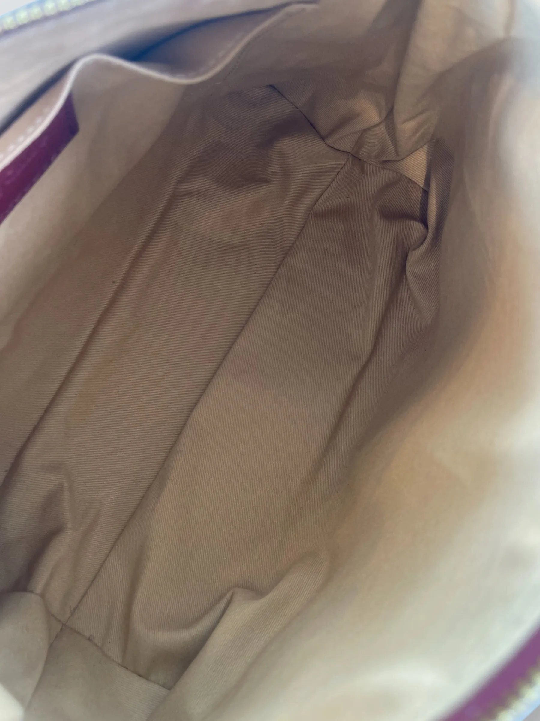 See By Chloe Burgundy Suede & Leather Joan Shoulder Bag