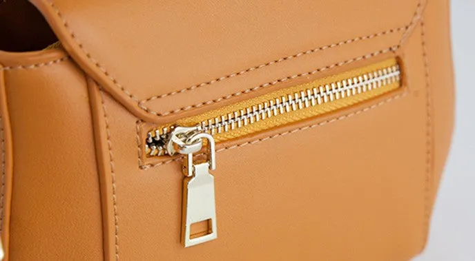 Small Leather Stylish Womens Mini Handbag Doctor Shoulder Bag for Women