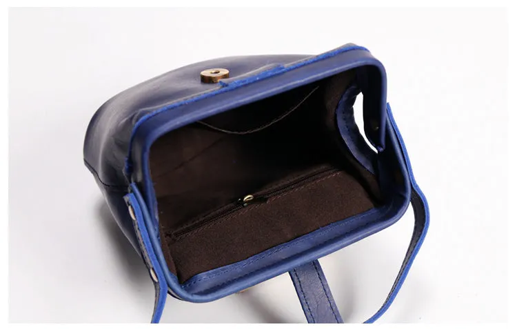 Small Womens Brown Leather Small doctor bag shoulder doctor bag for women